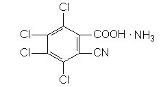 3,4,5,6—四氯—2—氰基苯甲酸胺盐  